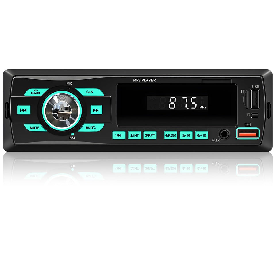 SIXWIN car radio with dual Bluetooth for hands-free calls and music streaming.