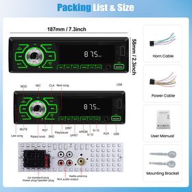 SIXWIN FM radio with 18 presets for quick access to updates.