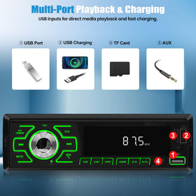 SIXWIN USB charging port keeps devices powered on the go.