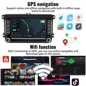 Sixwin wireless CarPlay and Android Auto enables hands-free navigation and calls.