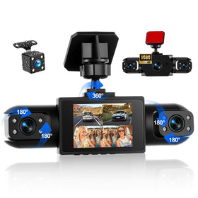 SIXWIN dash cam front camera 1080p for clear daytime driving footage.