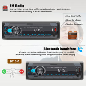 SIXWIN FM radio with RDS shows presets and station info for easy tuning