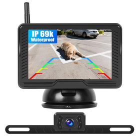 SIXWIN front view of monitor and camera kit showing complete components and easy setup benefit