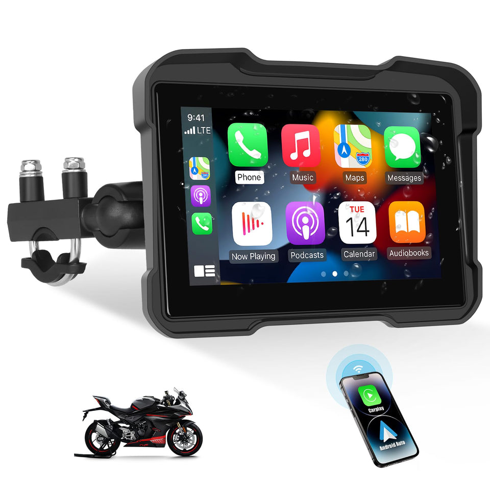 SIXWIN front view mounted on handlebar showing clear display and quick access