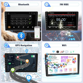 Sixwin GPS navigation with offline maps and Wi‑Fi split screen for multitasking.