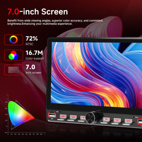 SIXWIN head unit installed in car dashboard for modernized in-vehicle experience