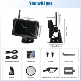 SIXWIN camera mounted on license plate, straightforward no-drill installation