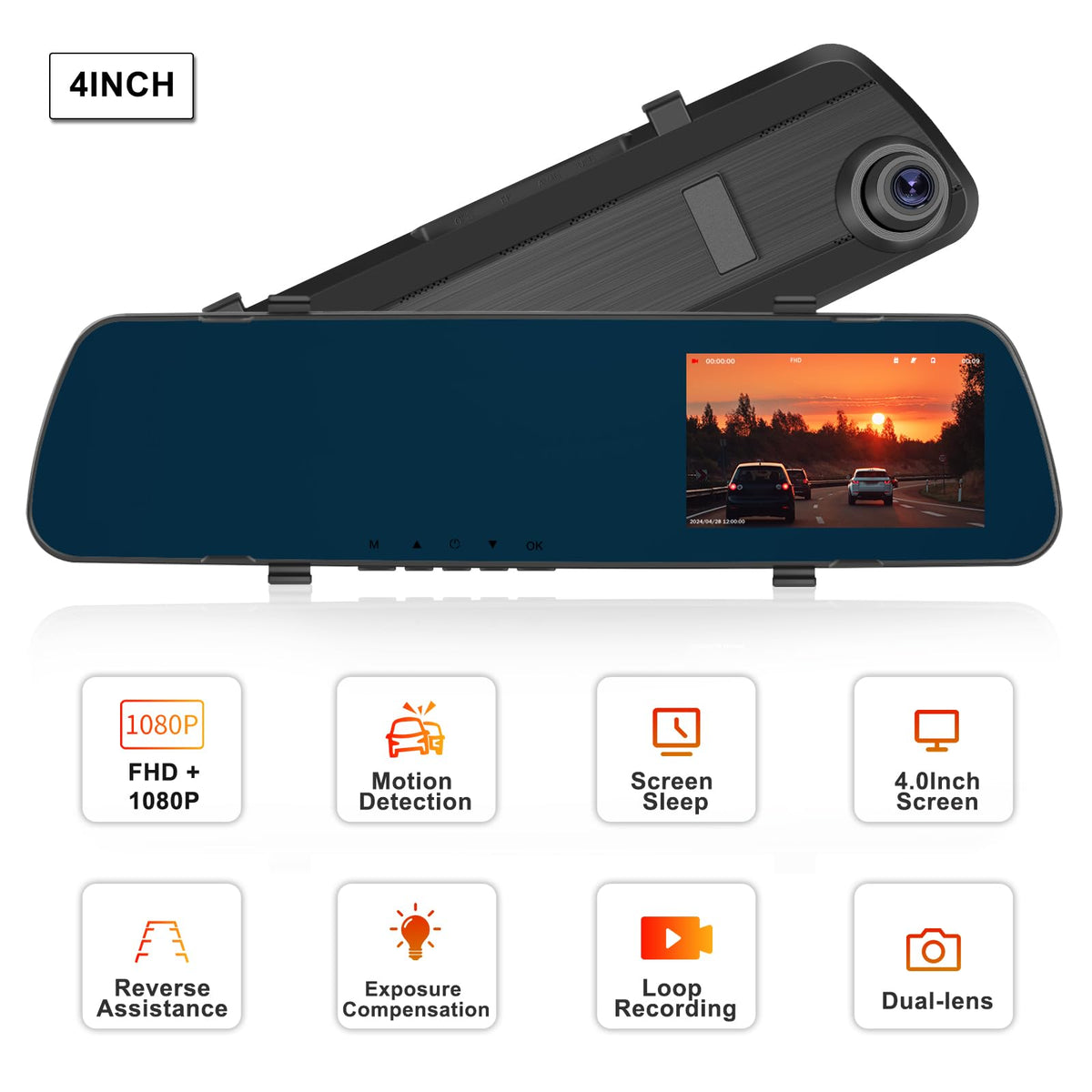 Sixwin loop recording ensures continuous footage by overwriting old clips.