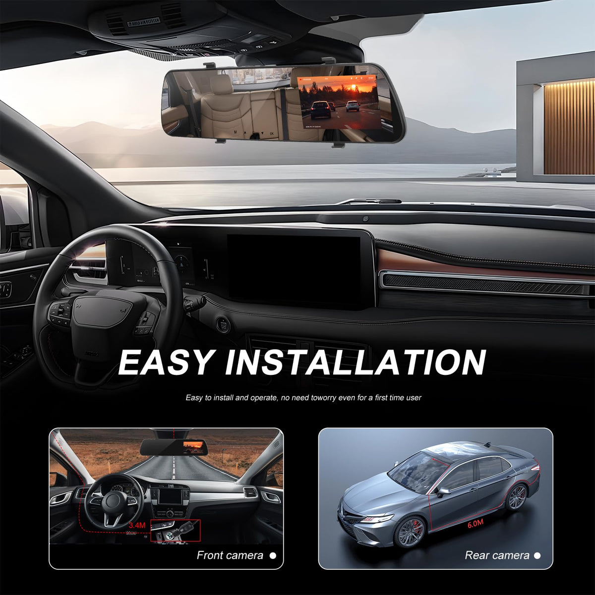 Sixwin night vision helps capture clearer footage in low light.