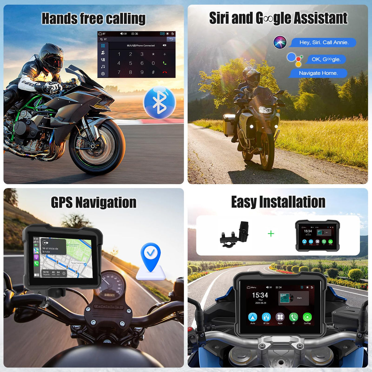 SIXWIN navigation night mode on road delivering readable directions after dark
