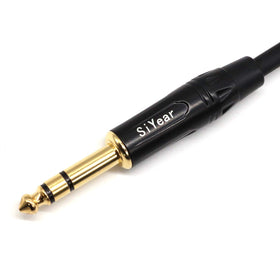SiYear cable cross-section displaying double shielding and PVC jacket for low noise