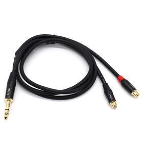 SiYear close-up of gold-plated 6.35mm plug for corrosion resistance and better signal