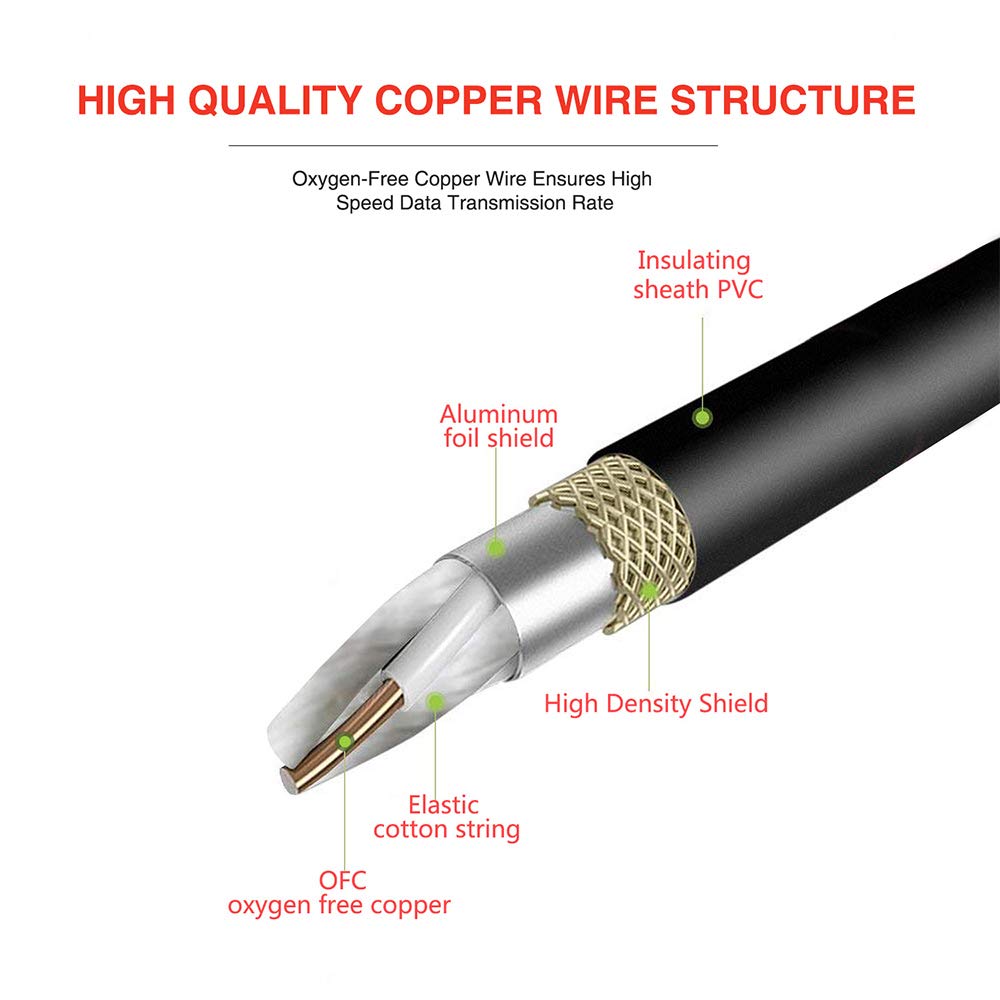 SiYear cable shown in hand to illustrate 5-foot length for stage and studio convenience