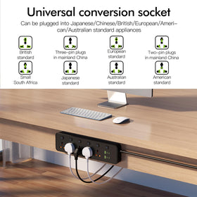 SIYOMG universal sockets with international compatibility for travel or dorms.