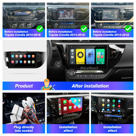 SizxNanv installation tools included for easy Corolla setup 2014-2016
