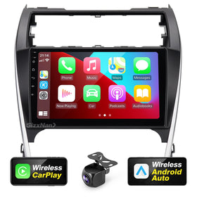 SizxNanv Camry dashboard stereo display enabling seamless control and media playback.