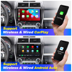 SizxNanv Camry head unit carplay-android-auto integration enhances hands-free control
