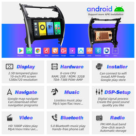 SizxNanv ten-inch touchscreen display with clear visuals and intuitive navigation