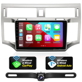 SizxNanv radio front view for Toyota Avalon with crisp 9-inch touchscreen for intuitive media.