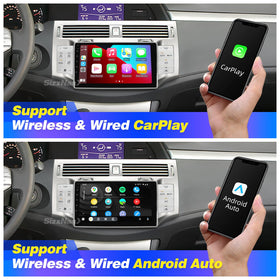 SizxNanv Toyota Avalon UI display with CarPlay and Android Auto for seamless smartphone integration.