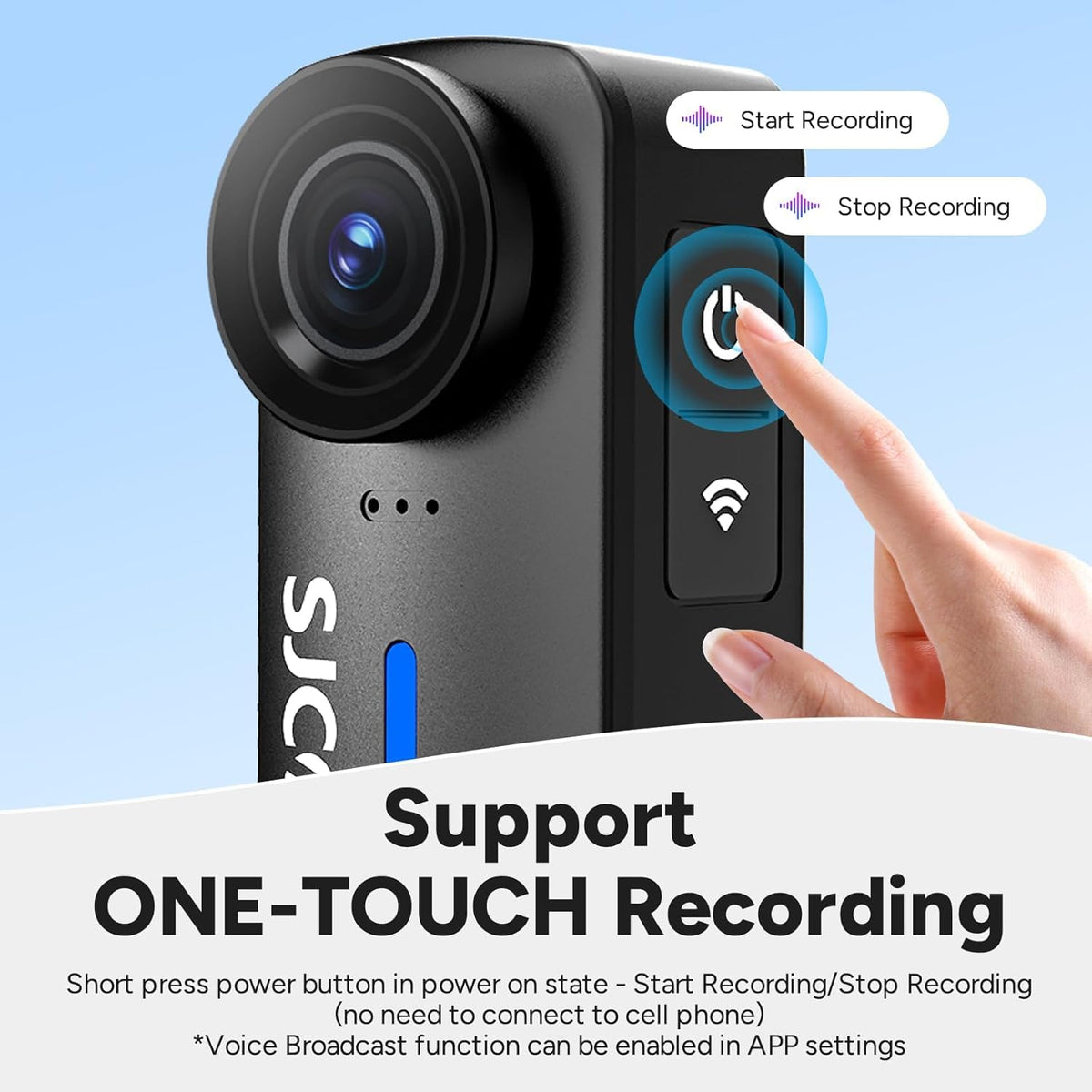 SJCAM C110 Plus includes 64GB microSD card ready to use