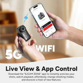 SJCAM C110 Plus compact 82g design on gear