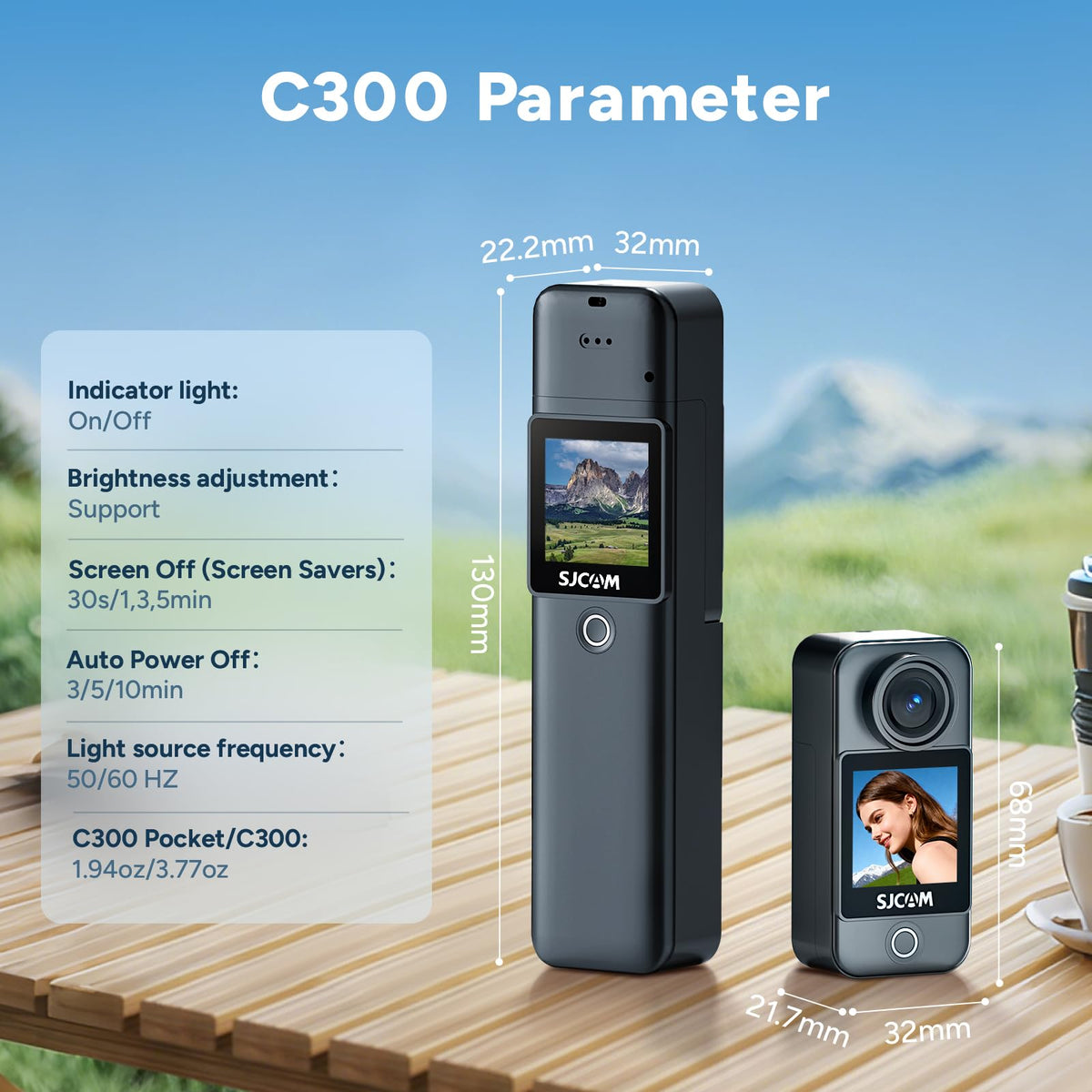 SJCAM C300 5G WiFi transfers files rapidly for sharing.