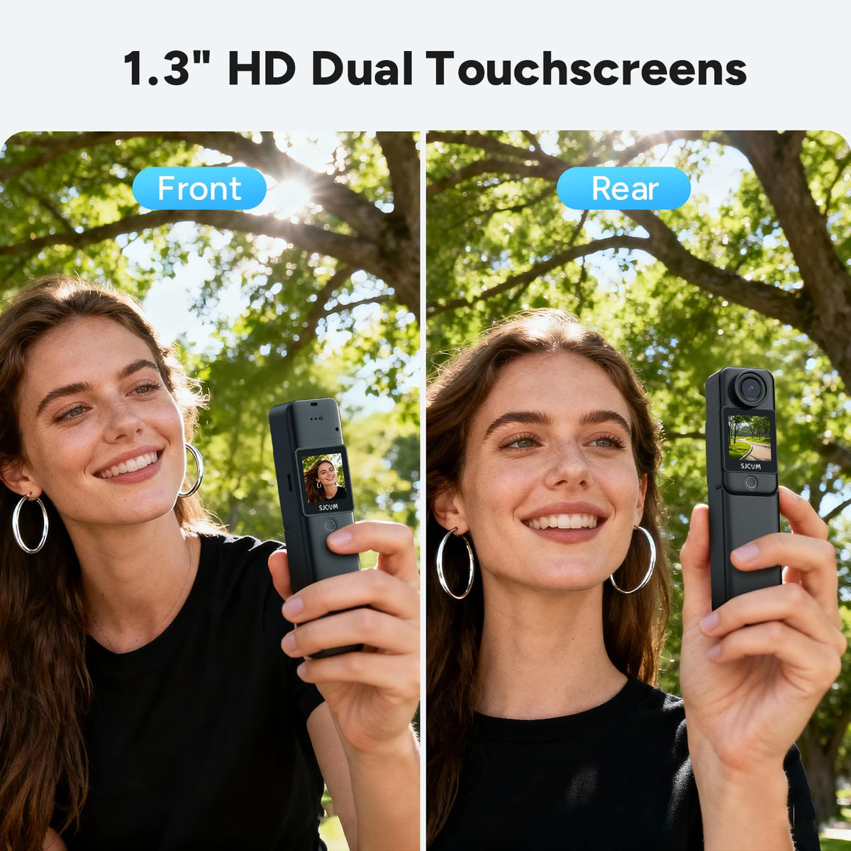 SJCAM C300 8x zoom captures distant landscapes and close-ups.