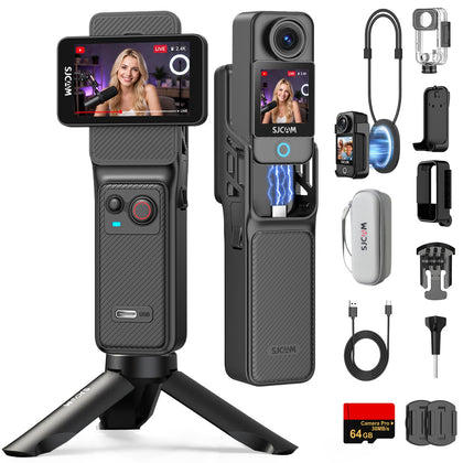 SJCAM C400 4K resolution video capture for crisp, detailed footage.
