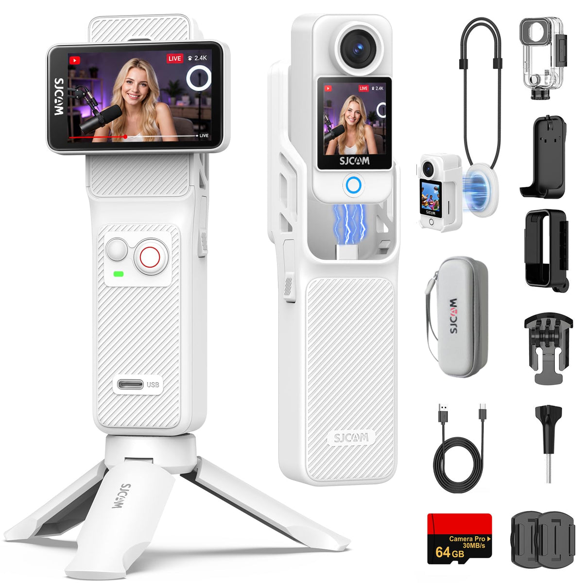 SJCAM C400 4K travel vlogging captures crisp landscape details with vibrant colors