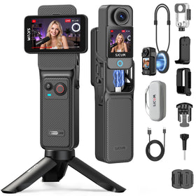 SJCAM C400 front view for immersive 4K vlogging on YouTube.