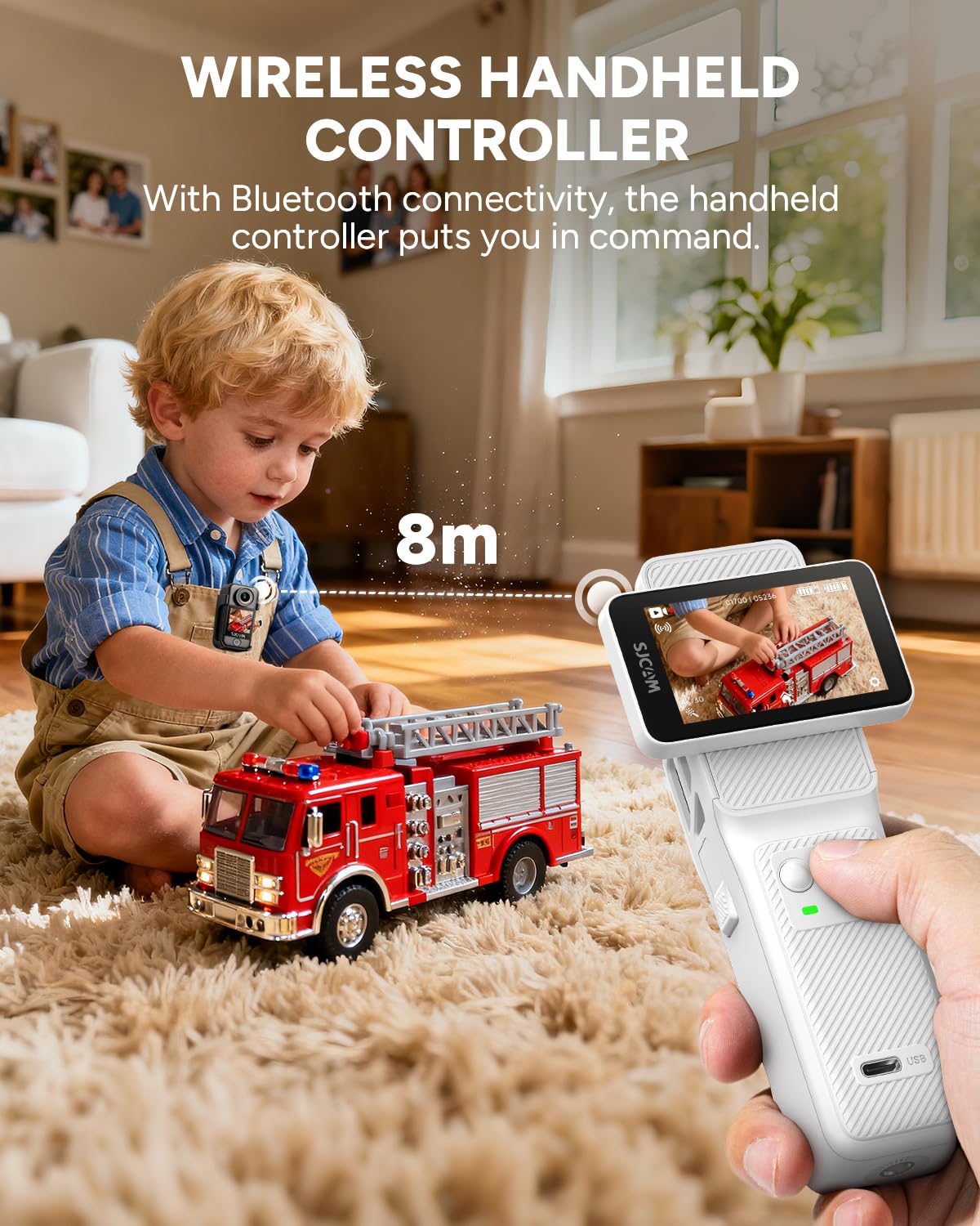 SJCAM C400 horizon correction keeps straight horizons in fast-moving scenes