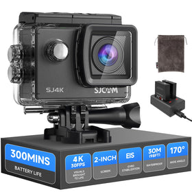 SJCAM SJ4000 front view showing compact body and lens, ideal for travel