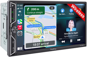 SJOYBRING 7-inch QLED screen displays crisp navigation and media.