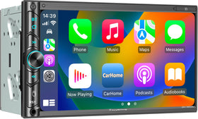 SJOYBRING double din front panel showing intuitive controls for easy use.