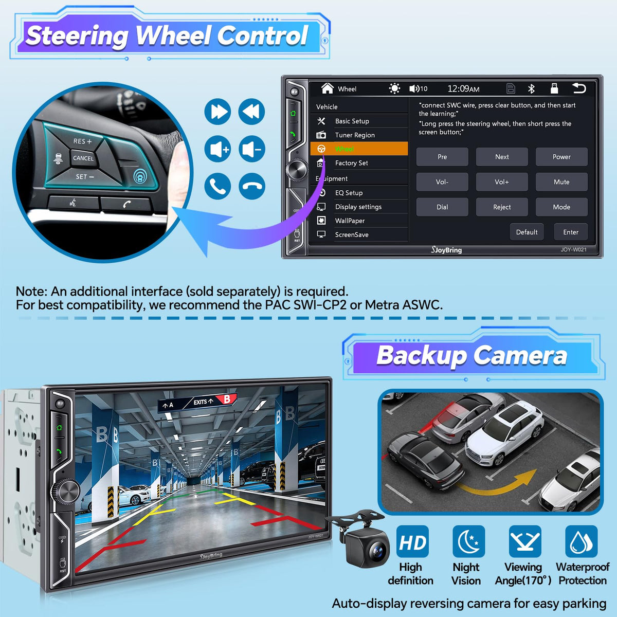 SJOYBRING casting a smartphone to screen via MirrorLink for seamless mirroring