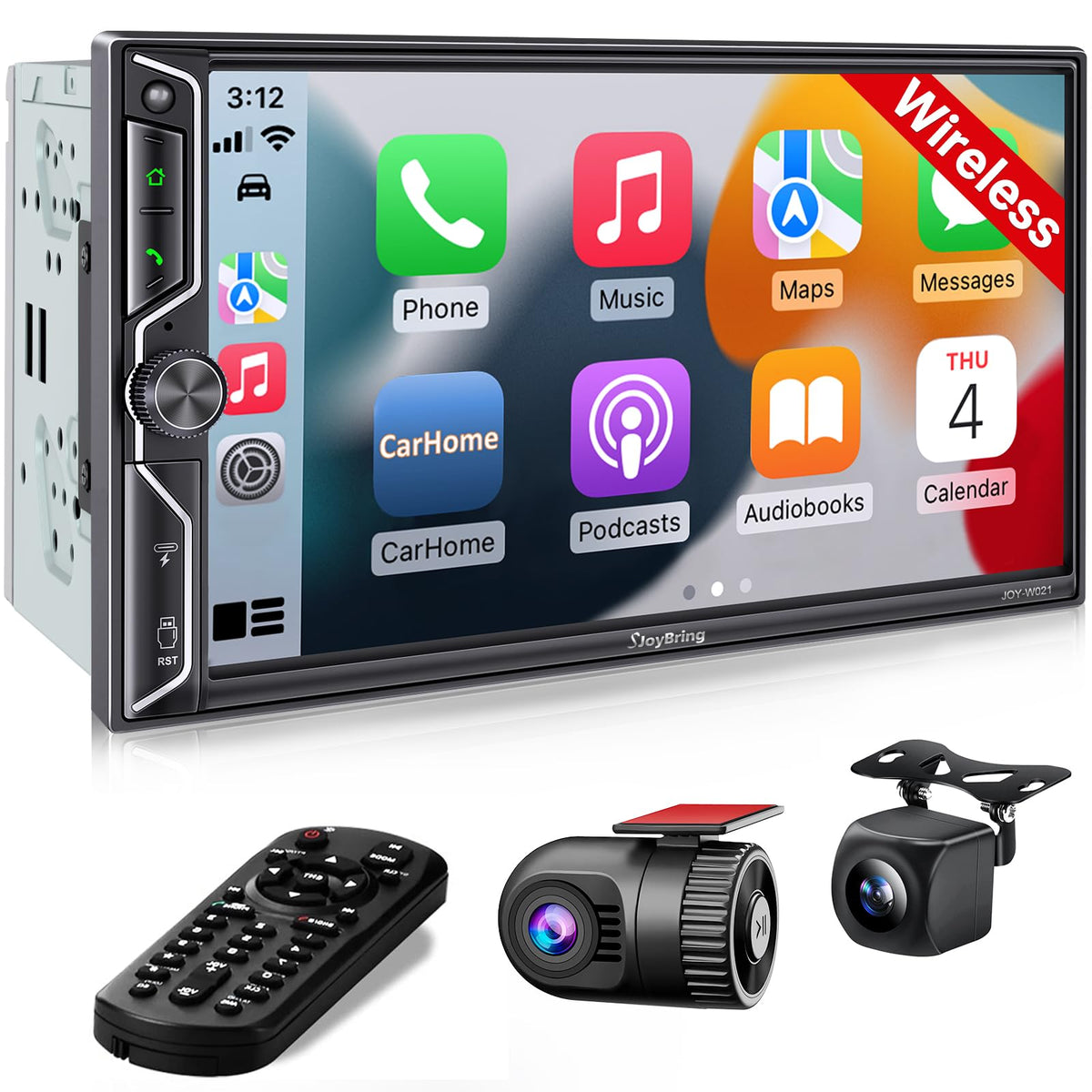 SJOYBRING QLED 7-inch screen upgrade enhances dash visibility and control.