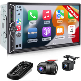SJOYBRING QLED 7-inch screen upgrade enhances dash visibility and control.