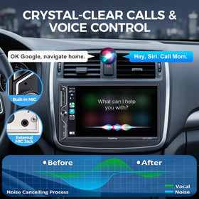 SJOYBRING universal double DIN fit aims for broad dashboard compatibility.