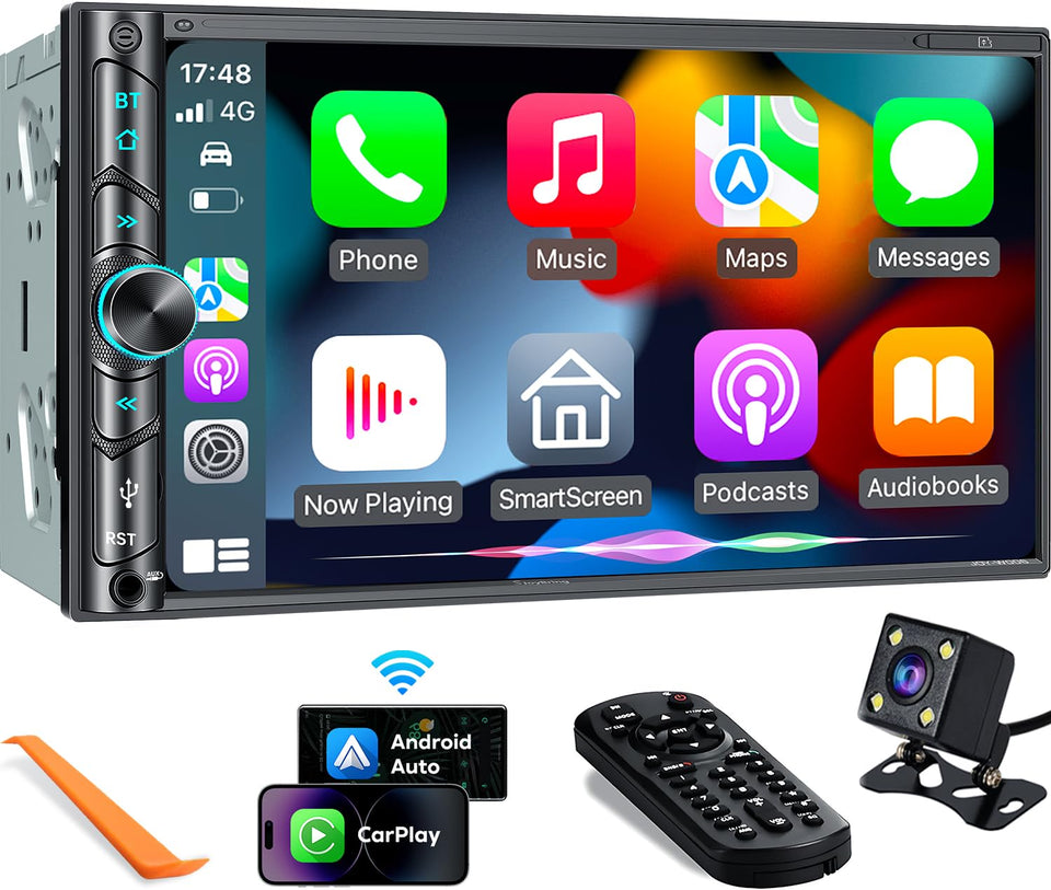SJOYBRING upgrade wireless double din front view for seamless infotainment integration