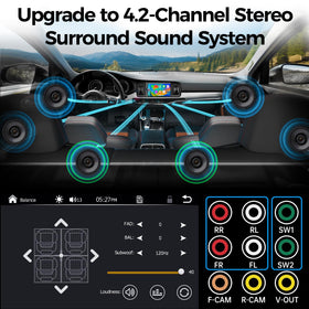 SJOYBRING wireless CarPlay and Android Auto stream music hands-free.