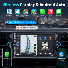 SJOYBRING wireless carplay and android auto enables seamless phone integration on the road.