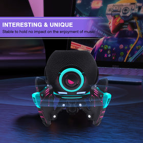 SKAILING Echo Dot stand base detail showing non-slip bottom protecting surfaces