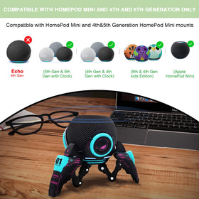 SKAILING Echo Dot stand close texture showing durable ABS+POM construction benefit