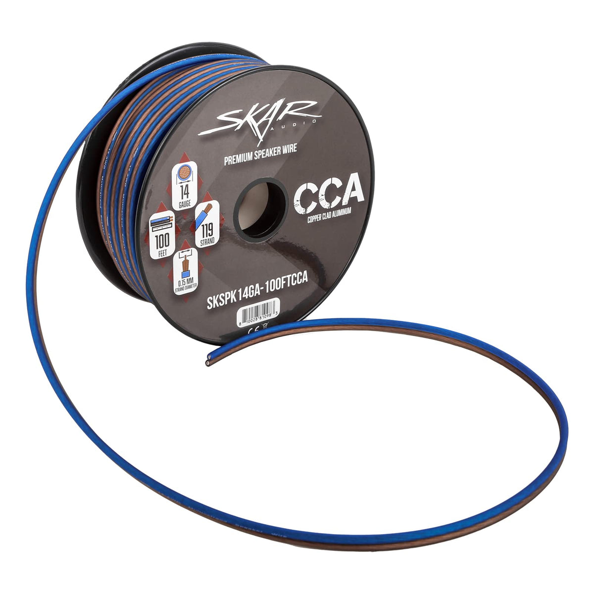 Skar Audio 100 ft wiring path example for speaker installation.
