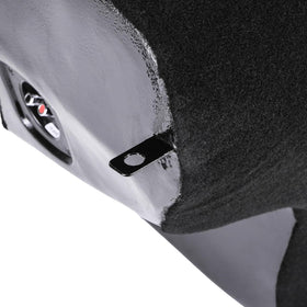 Skar Audio 8.25 inch mounting depth fits tight rear areas behind seats