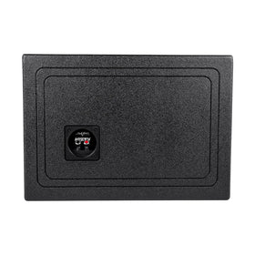 Skar Audio AR1X10V cut-out and mounting dimensions aid install.