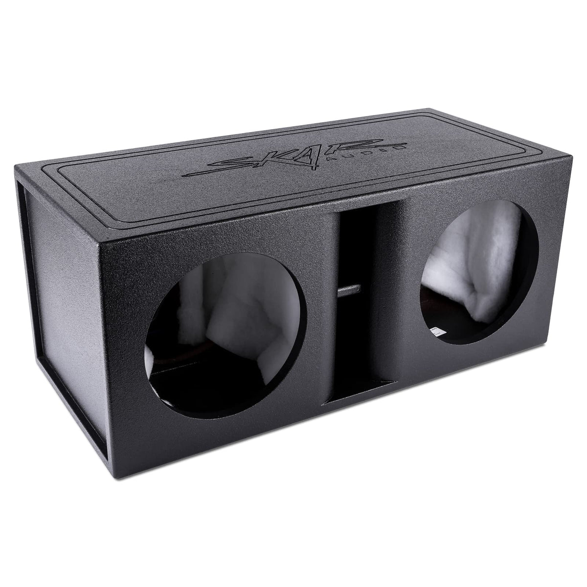 Skar Audio AR2X10V dual 10-inch enclosure ready for universal-fit bass upgrades