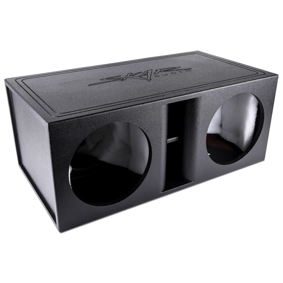 Skar Audio AR2X12V dual 12-inch armor box for powerful, clean bass in vehicles.