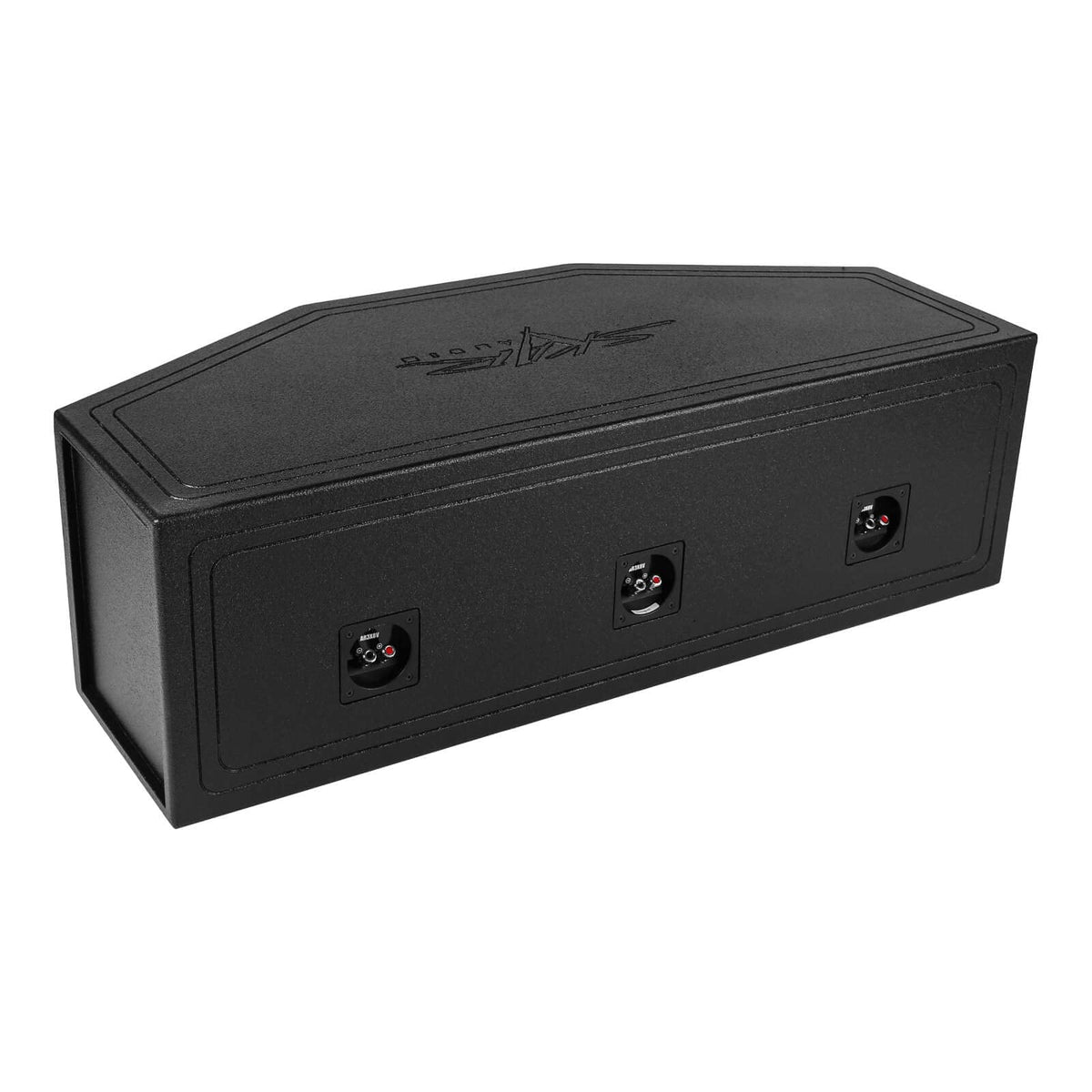 Skar Audio AR3X8V close-up highlights heavy-duty armor coating.
